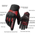 thumbnail image 2 of Guantes de moto INBIKE, transpirables, con pantalla táctil TP para adultos, 2 of 9
