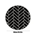 thumbnail image 3 of HOARBOEG Non Slip Machine Washed Circular Carpet Suitable For Dining Room Living Room Bedroom Entrance And Kitchen Carpet, 3 of 6