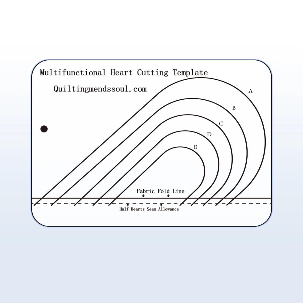 Heart Shape Template Ruler Inspiring Your Creativity Sewing Template