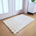 thumbnail image 3 of OMELA 24"x36" Entry Rug Door Mat,Washable Non Slip Faux Fur Fluffy Door Rug Soft Indoor Sofa Mat for Bedroom Entryway Living Room Kitchen Decor,White, 3 of 9