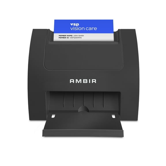 Ambir Card Scanner PS670ST-AS High Speed Single Sided Vertical USB Powered Card Scanner for Windows PC