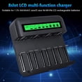 thumbnail image 7 of 8 Bay LCD Universal Battery Charger, Rechargeable Ni-MH Ni-CD AA AAA Household Batteries with 2A USB Port, Fast Battery Charger, 7 of 7