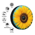 thumbnail image 4 of Xecao Golden Sunflower in Blue for Tire Covers,Wheel Tire Cover Waterproof, Dust-Proof, And Universally Fitting for Cars,Trailers, SUVs-15 inch, 4 of 6