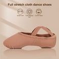 thumbnail image 3 of Ettsollp 1 Pair Girls Ballet Shoes Full Stretch Fabric Dance Shoes Soft Breathable Wear Resistant Lightweight Toddler Dance Slippers Shoes, 3 of 8