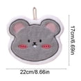 thumbnail image 3 of Cute Animals Shaped Hand Towel Super Absorbent Thickened Hanging Towel Kitchen Bathroom Accessory Ideal Gift For Friend And Family, 3 of 6