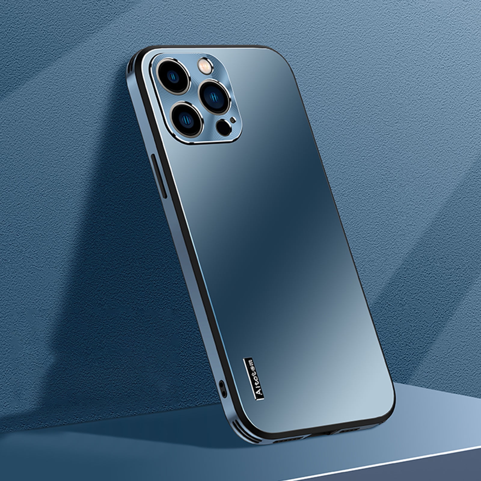 Dteck Case for iPhone 12 Pro Max,Shockproof Metal Aluminum Camera Cover