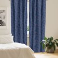 thumbnail image 2 of Ambesonne Nautical Window Curtains, Hand Drawn Sailing Boats, Each 28" W x 84" L, Dark Blue and Coral, 2 of 4
