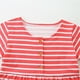 thumbnail image 5 of Odeerbi Vestido de Algodón Con Bordado de Dibujos Animados Para Niñas Vestido de Verano En Línea A Vestido de Manga Corta de Punto A Rayas Para Niños, 5 of 6