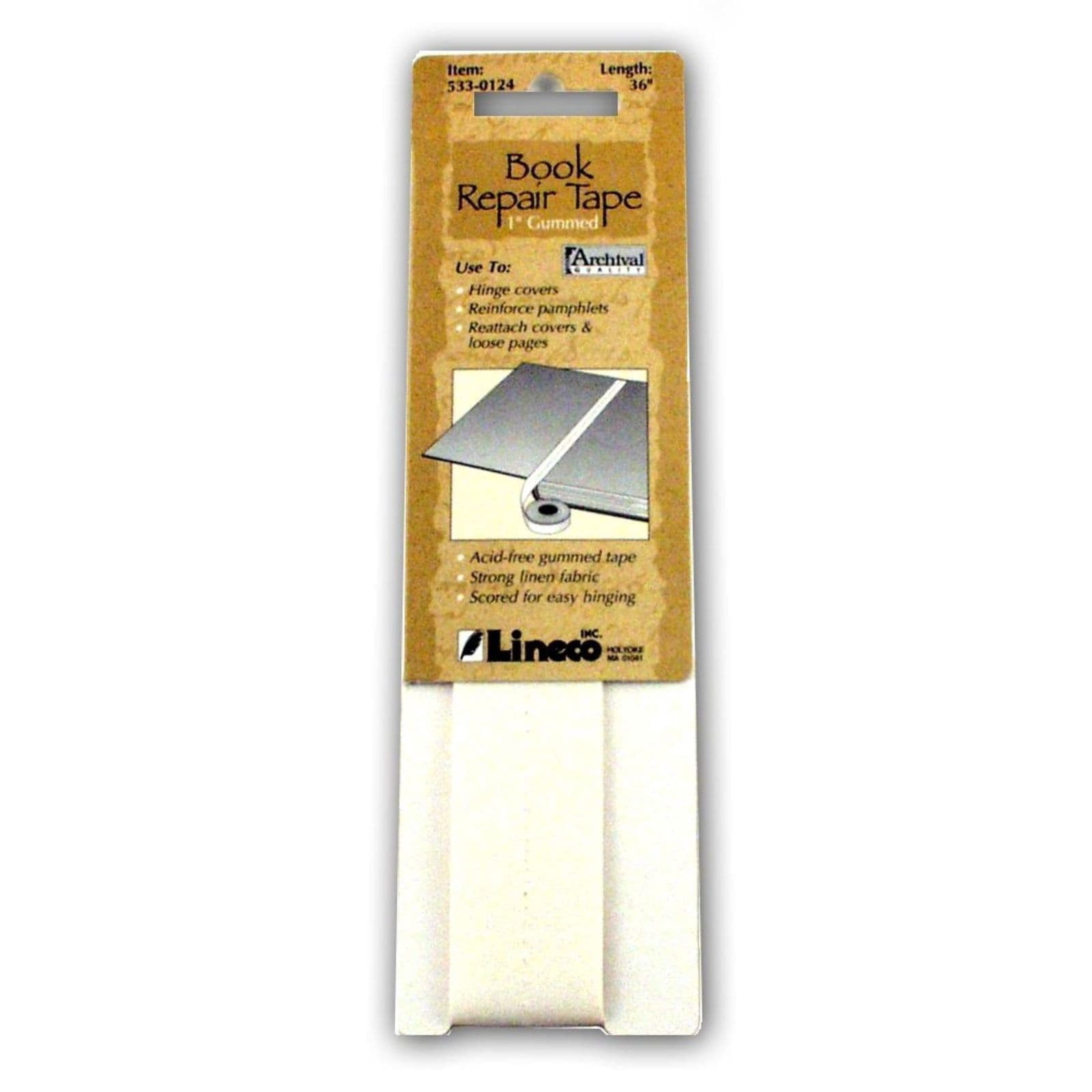 Gummed Book Repair Tape 1 in. x 36 in. (pack of 3)