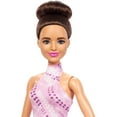thumbnail image 4 of Barbie Careers Figure Skater Doll & Accessories, Brunette in Removable Skate Outfit with Trophy, 4 of 7