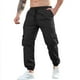 thumbnail image 2 of Ceisia Men's Slim Jogger Minimalist Gift Casual Sports Pants Soft Elastic Leather Label Decor Multi-Color, 2 of 9
