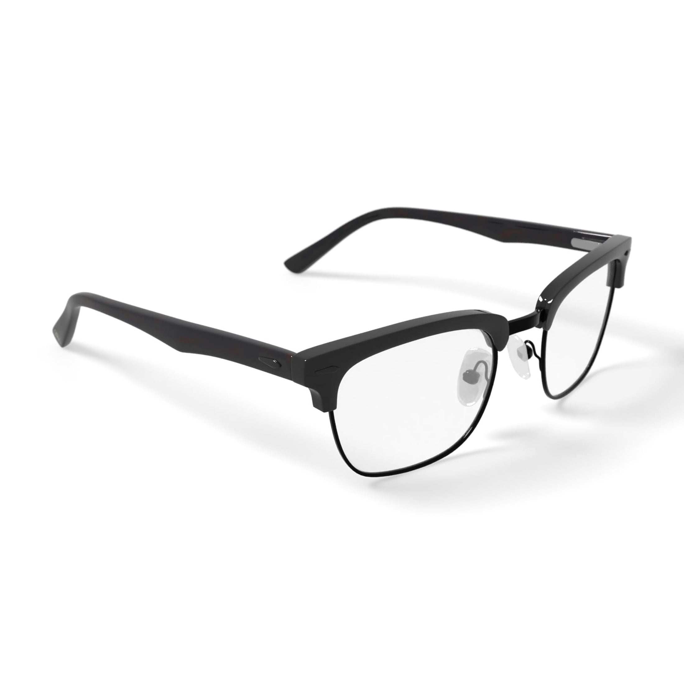 Phat Farm Men's HV712 Browline Prescription Eyeglasses with Case, Brown Tortoise