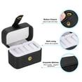 thumbnail image 4 of Uxcell Velvet Ring Box, 4 Slots Travel Ring Box Jewelry Holder Portable Mini Jewelry Case for Rings, Black, 4 of 6