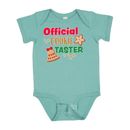 

Inktastic Christmas Official Cookie Taster with Bell and Star Cookie Gift Baby Boy or Baby Girl Bodysuit