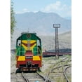 thumbnail image 2 of Zwick, Martin 12x14 Black Ornate Wood Framed with Double Matting Museum Art Print Titled - Railway for transporting coal Town Tasch Kumyr, 2 of 4
