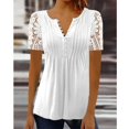 thumbnail image 1 of Blusa de encaje floral NikouMX para mujer manga corta, 1 of 4
