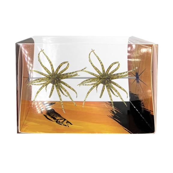 Soft Sea Urchin Fishing Lures Set of 2, 2.36inch Artificial Simulation Bass Bait for Freshwater Saltwater, Trout Catfish