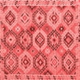 thumbnail image 1 of Ahgly Company Indoor Square Southwestern Red Country Area Rugs, 4' Square, 1 of 4