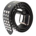 thumbnail image 2 of Grunge Belt Women Men Various Occasions 100x3.2cm Imitation Leather Decorative Item 1Set, 2 of 5