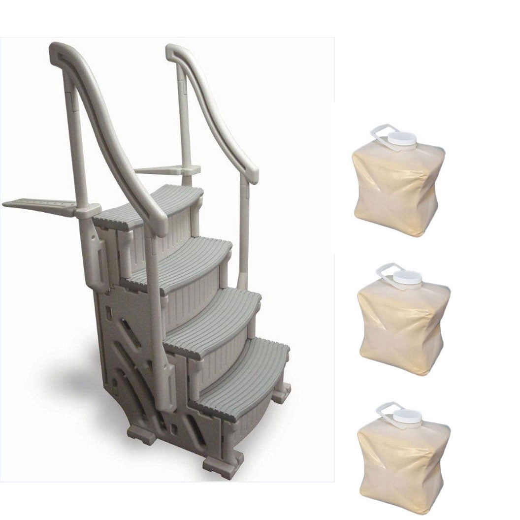 above ground pool step weights