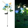 thumbnail image 4 of Solar-Powered LED Rose Flower Lamp for Yard & Lawn Decor, 4 of 8