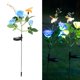 thumbnail image 3 of Luces solares al aire libre Luz LED con energía solar Rosa Flor Simulación Lámpara de abeja Luces de jardín para jardín de césped Paisaje Decoración de valla para banquete de boda, 3 of 5