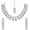 Light Purple, variant on Parshwa Creations Indian Women's Silver Plated Jewelry Choker Set, Rhinestone Necklace, Earrings & Tikka Purple