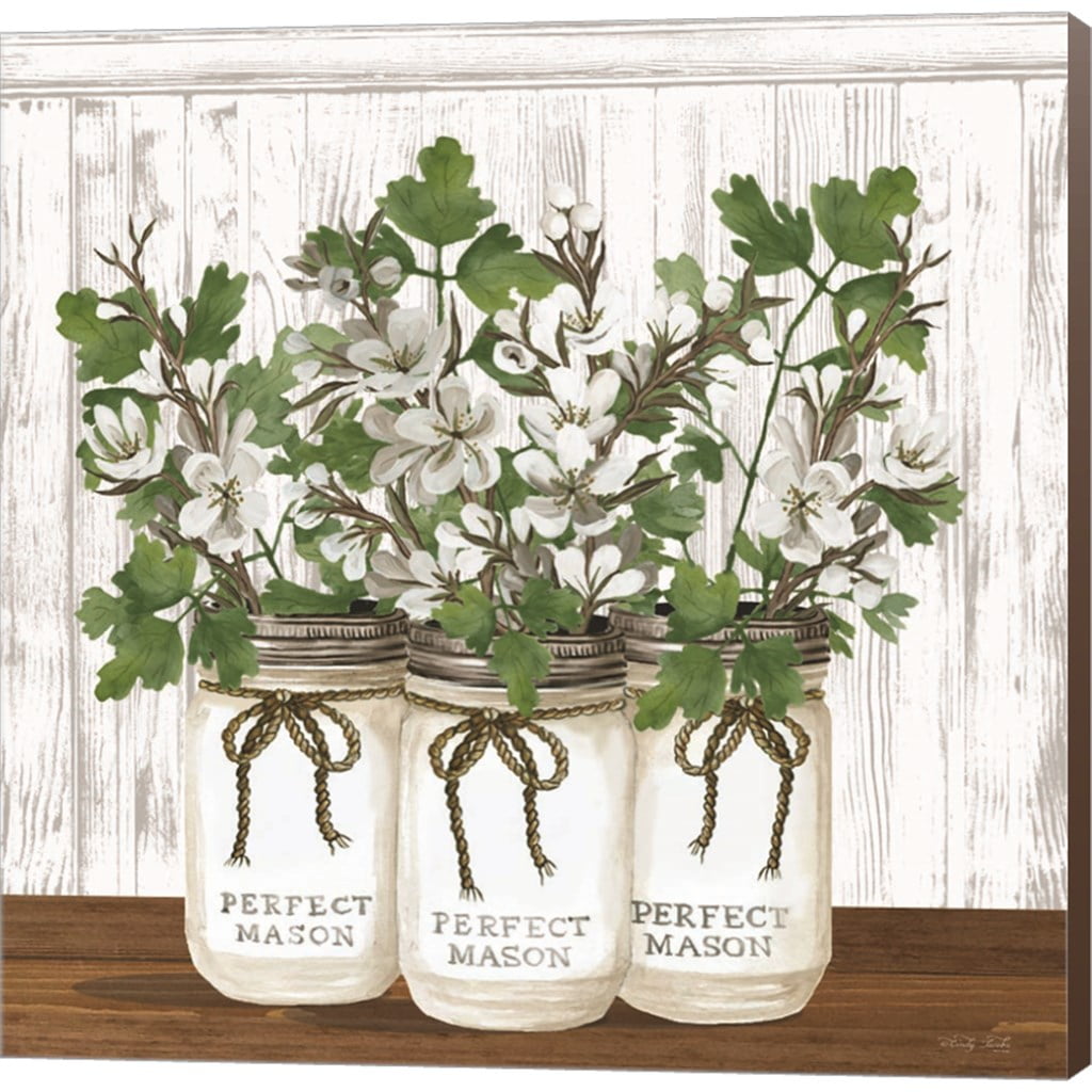 Great Art Now Apple Blossom Trio by Cindy Jacobs, Canvas Wall Art, 12W x 12H