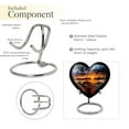 thumbnail image 4 of New York City Sunset River Park Cremation Urns For Adult Ashes Women, Urn For Human Ashes Adult Men, Urns For Ashes Adult Female Mom, Human Urns for Heart Shaped Burial or Home, - 3 Inches,4PC, 4 of 5