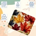 thumbnail image 3 of Leaves Square Gaming Mousepad Desk Mat Non-Slip Rubber Bottom Printed 8.3x9.8 Inch Suitable for Office and Gaming, 3 of 6