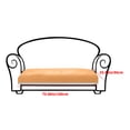thumbnail image 3 of Yokan Soft Velvet Sofa Cushion Cover, Non-Slip Furniture Protector for Living Room, Cozy All-Season Plush Polyester Spandex, Available in Beige, Gray, Green, Orange, and More, 3 of 7