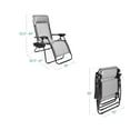 thumbnail image 3 of Juego de 2 sillones ajustables de malla de acero Zero Gravity, 3 of 8