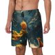 thumbnail image 1 of Balery Whimsical Starry Night Scene Bañador para hombre, shorts de playa de secado rápido con entrepierna y forro de compresión-Small, 1 of 6