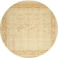 thumbnail image 1 of Ahgly Company Machine Washable Indoor Round Contemporary Brown Gold Area Rugs, 8' Round, 1 of 7