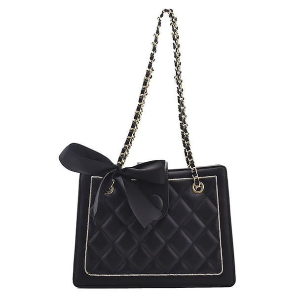 El nuevo bolso de hombro de cuero artificial con cadena de diamantes de moda es adecuado para bolso cruzado de mujer.