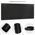 thumbnail image 2 of 4XL Oversized Large Mouse Pads (55" x 24") - PU Leather Extended Large Gaming Mousepad Desk Mat - Nonslip Base and Waterproof Desktop Keyboard Extended Mouse Mat (Black, 4XL - Oversized), 2 of 6