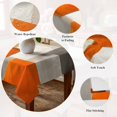 thumbnail image 5 of Burnt Orange Beige Table Cloth Waterproof Tablecloths, Abstract Modern Oil Painting Geometric Tablecloth Dining Table Cover for Kitchen Party Tabletop Outdoor, Rectangle Tablecloth 60x102 Inch, 5 of 9