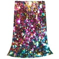 thumbnail image 2 of Fuzoiu Color Shiny Print Ultra-Soft Micro Fleece Blanket,All Seasons Flannel Throw, Lightweight Blanket for Bed, Sofa, Couch, Movie Night, Camping, and Travel-80"x60", 2 of 7