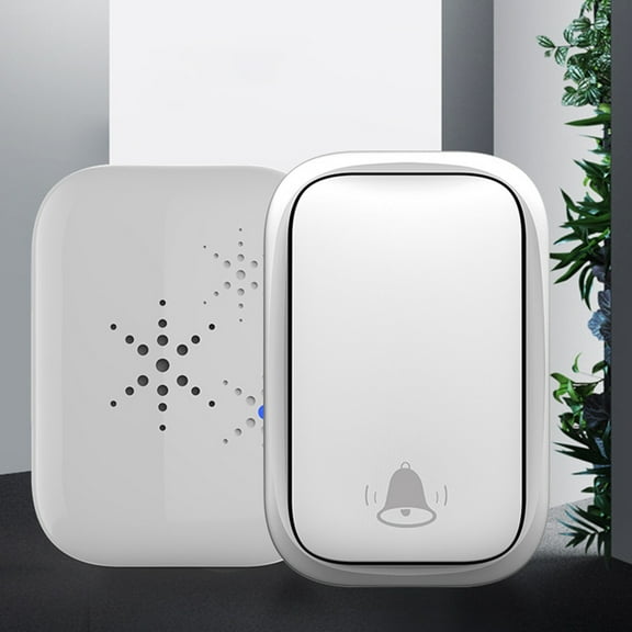 Xinyolin Wireless Doorbell 38 Ringtones Self-powered Technology Intelligent Waterproof Adjustable Volume Plug and Play Smart Door Bell for Home