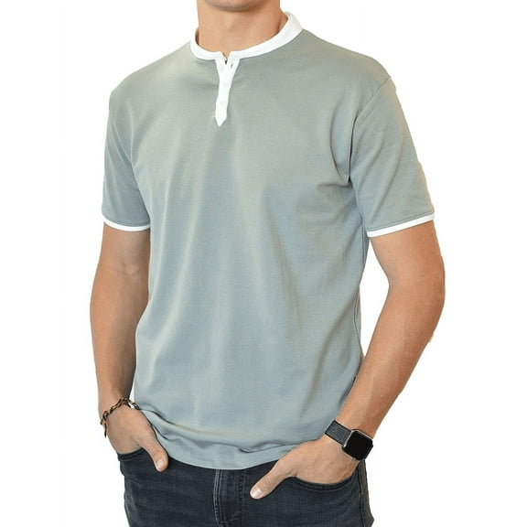 Short Sleeve Henley