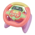 thumbnail image 2 of figatia 90 Degree Rotation Simulated Driving Steering Wheel Toy Educational Sounding Toy Pink, 2 of 7