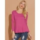 thumbnail image 3 of CamiBásiDe ManLarCon Cuello Redondo Y Peplum Informal PaMujer CiruepúrpuS, 3 of 6