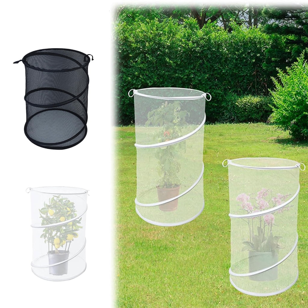 Easy Garden Plant Covers 19.7 Inch Height Protective Net Cage with Ground Pegs Set of 4