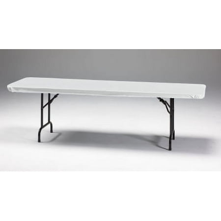Stay Put Elastic Tablecloth, White fits 8' Banquet Tables 12 Per Pack