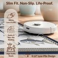 thumbnail image 6 of Design&I 8'x10' Washable Area Rug Nautical Beachy Compass Motif Border Bathroom Theme Themed Fish Flowing Dynamic for Living Room, Family Extra Large Skid-Resistant Low Profile, 6 of 7