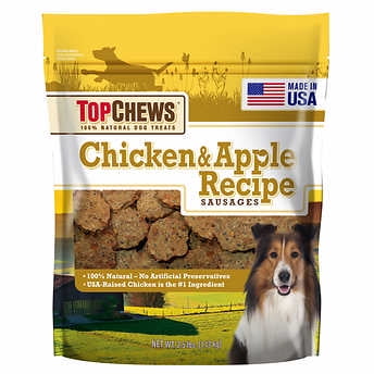 Top Chews Chicken & Apple Recipe 100% Natural Dog Treats - Walmart.com