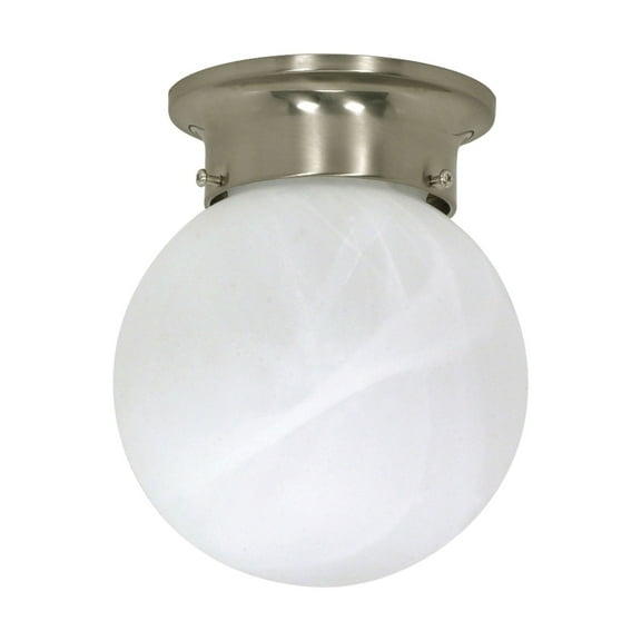 Nuvo 60-257 - 1 Light - 6" - Ceiling Mount - Alabaster Ball