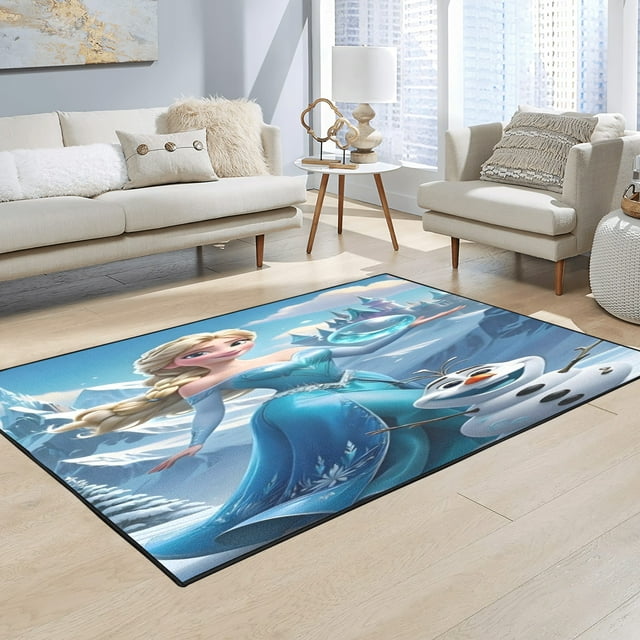 Frozen 3 Tapis de Sol Intérieur Personnalisé.120x160cm(4'x5.2')