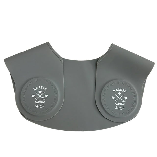 HILABEE Hair Cutting Non-Slip Pad Waterproof Hairdressing Shaving Neck Hair Guide Salon Grey A