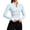Light Blue, variant on Cropped Lightweight Stretchy Zip Up Track Jacket Long Sleeve Yoga Top with Thumb Holes for Women Running Athletic Workout